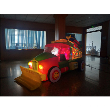 Project Swirling Lighting Aufblasbarer Santa Truck